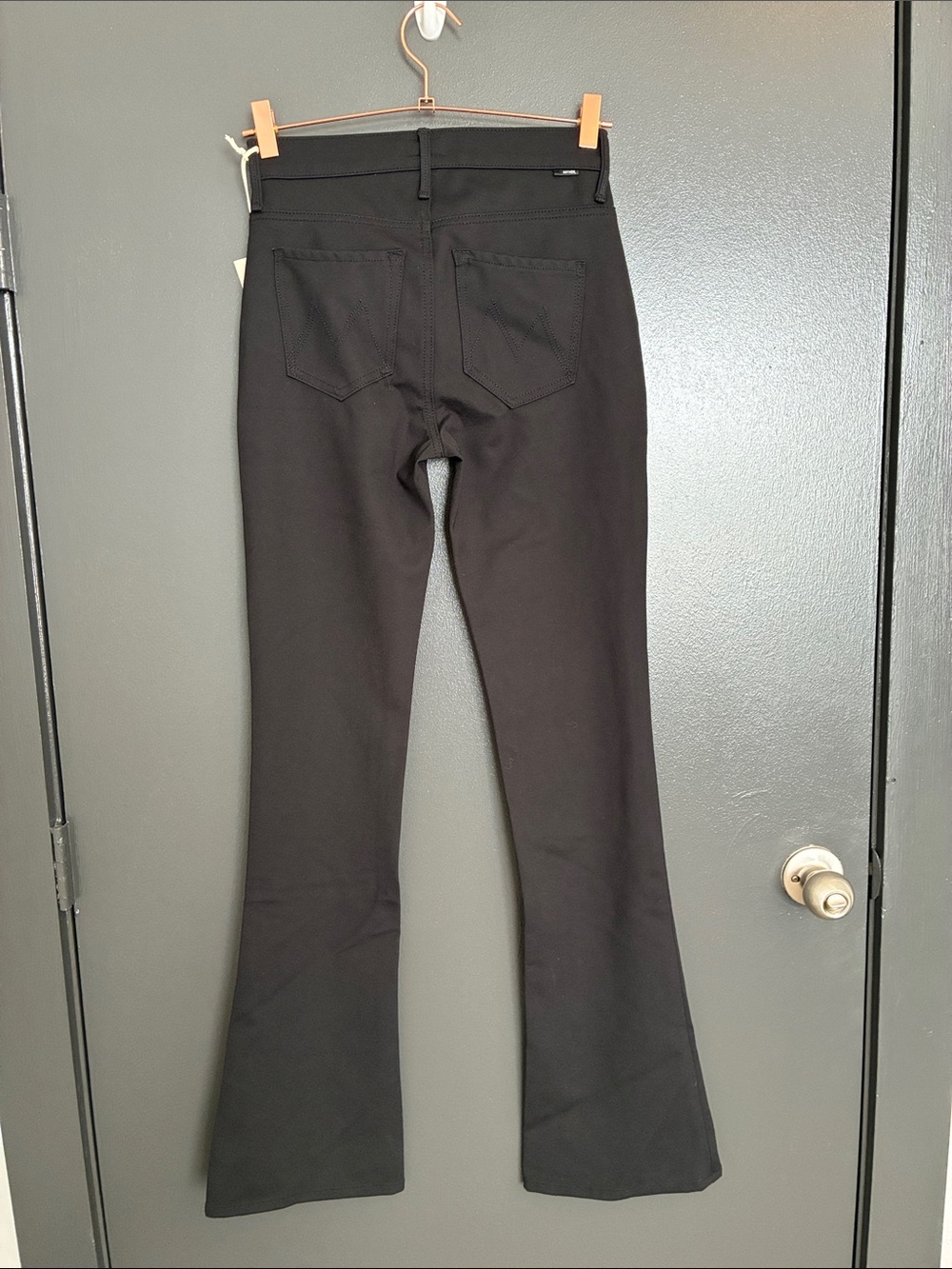 NWT MOTHER Black High-Waisted Runaway Pants Sz 25 - Picture 8 of 12